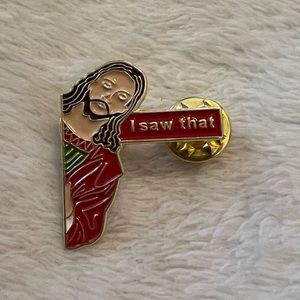 I saw that Jesus lapel pin